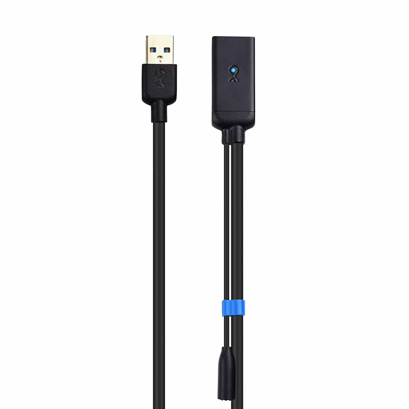 USB 3.0-jatkojohto uros-naaras-signaalivahvistimen toistinjohto 5 V / 2A-virtalähteellä